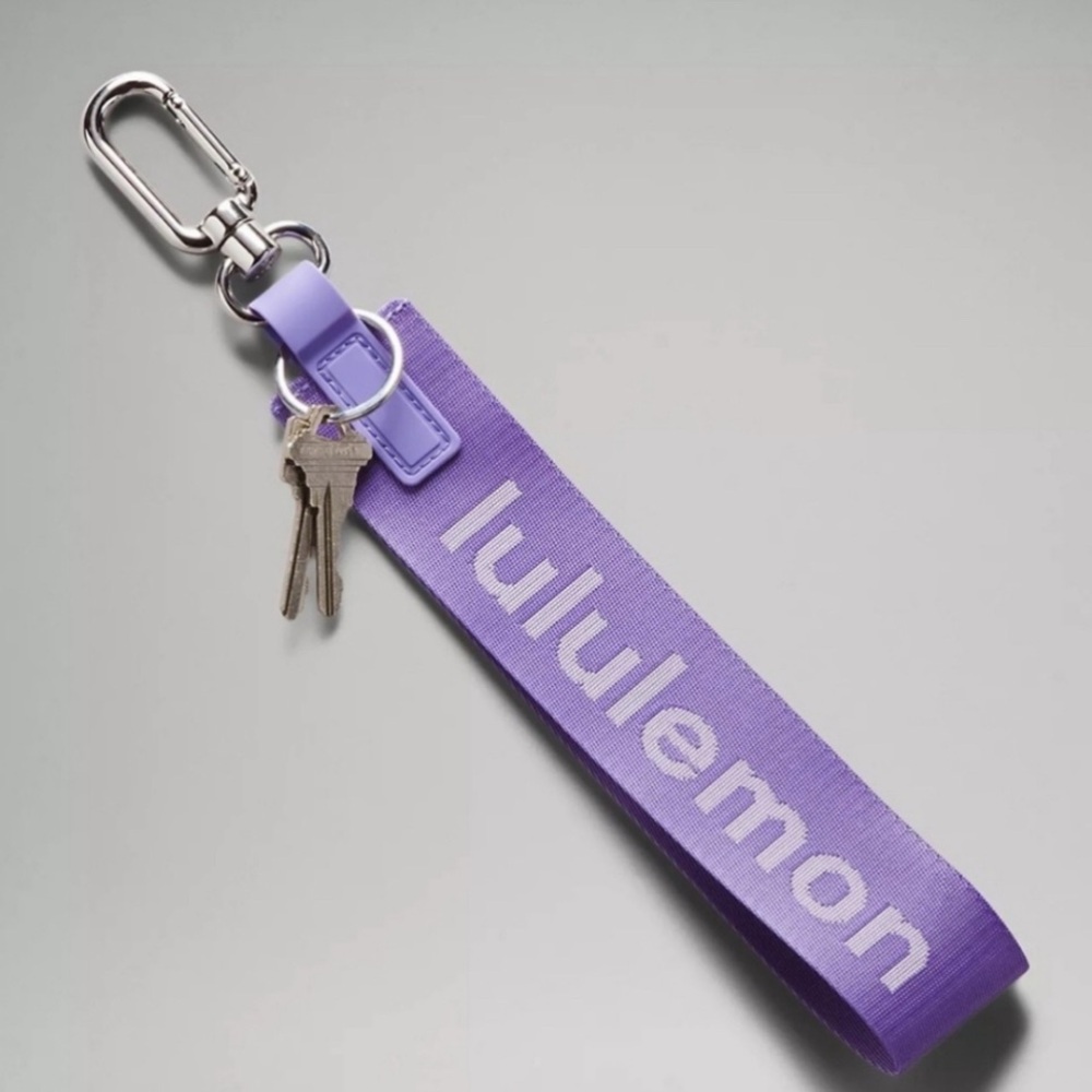 Lululemon never lost keychain purple